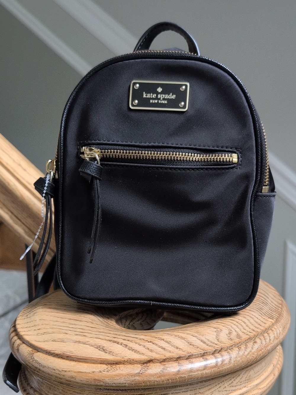 Kate Spade Mini Black Nylon Backpack
